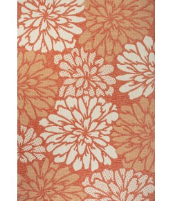 Jonathany Santa Monica SMB110E Orange/Cream Area Rug 3 ft. 11 in. X 6 ft. Rectangle