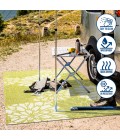 SANTA MONICA Area Rug Zinnia Modern Floral Textured Weave Green/Cream 2 ft. x 10 ft. Indoor/Outdoor Runner Rug