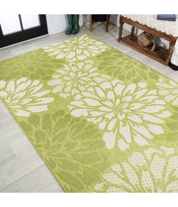 Jonathany Santa Monica SMB110H Green/Cream Area Rug 7 ft. 9 in. X 10 ft. Rectangle