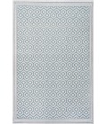SANTA MONICA Area Rug Marvao Diamond Trellis Teal/Gray 3 ft. x 5 ft. Indoor/Outdoor Area Rug