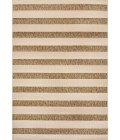 SANTA MONICA Area Rug Aveiro Wide Stripe Beige/Brown 8 ft. x 10 ft. Indoor/Outdoor Area Rug