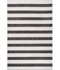 SANTA MONICA Area Rug Aveiro Wide Stripe Black/Cream 4 ft. x 6 ft. Indoor/Outdoor Area Rug