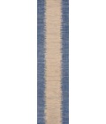 Tavira Modern Strie' Blue/Beige 2 ft. x 10 ft. Indoor/Outdoor Runner Rug