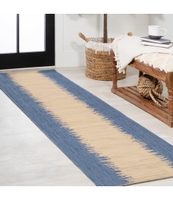 Jonathany Santa Monica SMB113A Blue/Beige Area Rug 2 ft. 2 in. X 10 ft. Runner