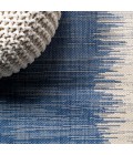 Tavira Modern Strie' Blue/Beige 2 ft. x 10 ft. Indoor/Outdoor Runner Rug