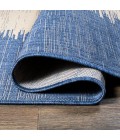 Tavira Modern Strie' Blue/Beige 2 ft. x 10 ft. Indoor/Outdoor Runner Rug