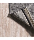 SANTA MONICA Area Rug Madaba Moroccan Trellis Gray/Cream 2 ft. x 8 ft. Indoor/Outdoor Runner Rug