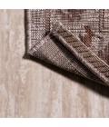 SANTA MONICA Area Rug Jerash Ornate Medallion Brown/Beige 2 ft. x 10 ft. Indoor/Outdoor Runner Rug