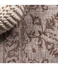SANTA MONICA Area Rug Jerash Ornate Medallion Brown/Beige 2 ft. x 10 ft. Indoor/Outdoor Runner Rug
