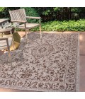 SANTA MONICA Area Rug Jerash Ornate Medallion Brown/Beige 5 ft. x 8 ft. Indoor/Outdoor Area Rug