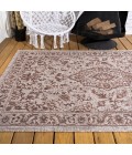 SANTA MONICA Area Rug Jerash Ornate Medallion Brown/Beige 5 ft. x 8 ft. Indoor/Outdoor Area Rug