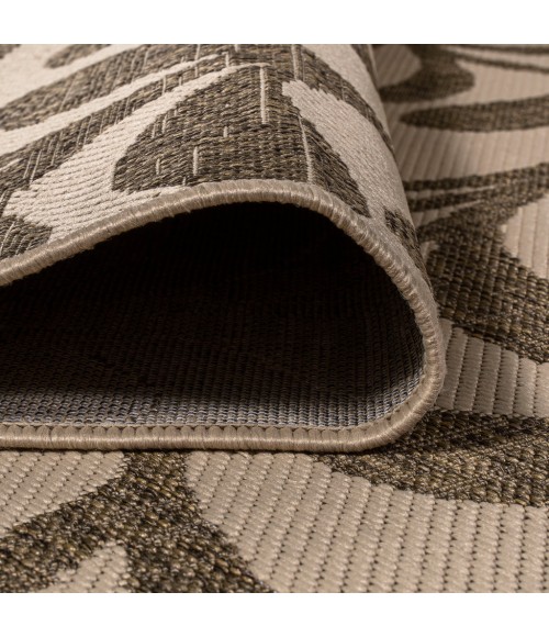 Vine All Over Brown/Beige 2 ft. x 8 ft. Indoor/Outdoor Runner Rug