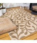 Vine All Over Brown/Beige 3 ft. x 5 ft. Indoor/Outdoor Area Rug