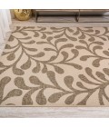Vine All Over Brown/Beige 3 ft. x 5 ft. Indoor/Outdoor Area Rug