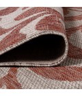 SANTA MONICA Area Rug Vine All Over Red/Beige 2 ft. x 10 ft. Indoor/Outdoor Runner Rug