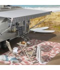 SANTA MONICA Area Rug Vine All Over Red/Beige 2 ft. x 10 ft. Indoor/Outdoor Runner Rug