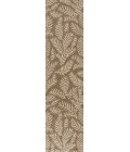 SANTA MONICA Area Rug Nevis Palm Frond Brown/Beige 2 ft. x 10 ft. Indoor/Outdoor Runner Rug