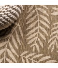 SANTA MONICA Area Rug Nevis Palm Frond Brown/Beige 2 ft. x 10 ft. Indoor/Outdoor Runner Rug