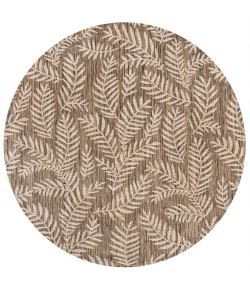 Jonathany Santa Monica SMB119A Brown/Beige Area Rug 5 ft. 3 in. X 5 ft. 3 in. Round