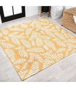 Jonathany Santa Monica SMB119C Yellow/Cream Area Rug 5 ft. 3 in. X 5 ft. 3 in. Square