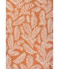 Nevis Palm Frond Orange/Cream 9 ft. x 12 ft. Indoor/Outdoor Area Rug