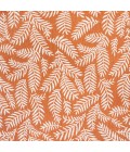 Nevis Palm Frond Orange/Cream 5' Square Indoor/Outdoor Area Rug