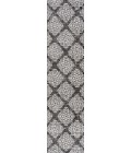 SANTA MONICA Area Rug Tuscany Ornate Medallions Black/Ivory 2 ft. x 8 ft. Indoor/Outdoor Runner Rug
