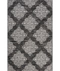 SANTA MONICA Area Rug Tuscany Ornate Medallions Black/Ivory 3 ft. x 5 ft. Indoor/Outdoor Area Rug