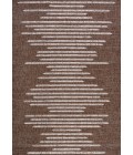 Zolak Berber Stripe Geometric Brown/Beige 3 ft. x 5 ft. Indoor/Outdoor Area Rug