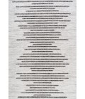 SANTA MONICA Area Rug Zolak Berber Stripe Geometric Ivory/Black 8 ft. x 10 ft. Indoor/Outdoor Area Rug