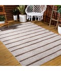 Colonia Berber Stripe Beige/Brown 8 ft. x 10 ft. Indoor/Outdoor Area Rug