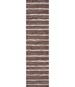 Jonathany Santa Monica SMB125B Brown/Beige Area Rug 2 ft. 2 in. X 10 ft. Runner