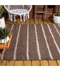 Colonia Berber Stripe Brown/Beige 8 ft. x 10 ft. Indoor/Outdoor Area Rug
