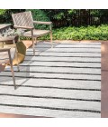Colonia Berber Stripe Ivory/Black 8 ft. x 10 ft. Indoor/Outdoor Area Rug