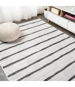 Jonathany Santa Monica SMB125D Ivory/Black Area Rug 7 ft. 9 in. X 10 ft. Rectangle