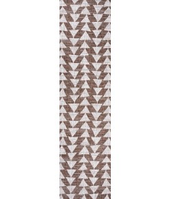 Jonathany Santa Monica SMB126A Brown/Beige Area Rug 2 ft. 2 in. X 10 ft. Runner