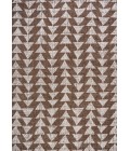 SANTA MONICA Area Rug Andratx Modern Tribal Geometric Brown/Beige 3 ft. x 5 ft. Indoor/Outdoor Area Rug