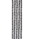 Andratx Modern Tribal Geometric Ivory/Black 2 ft. x 8 ft. Indoor/Outdoor Runner Rug