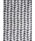 Andratx Modern Tribal Geometric Ivory/Black 3 ft. x 5 ft. Indoor/Outdoor Area Rug