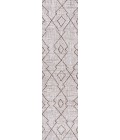 SANTA MONICA Area Rug Carwa Tribal Diamond Trellis Beige/Brown 2 ft. x 10 ft. Indoor/Outdoor Runner Rug