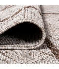 SANTA MONICA Area Rug Carwa Tribal Diamond Trellis Beige/Brown 2 ft. x 10 ft. Indoor/Outdoor Runner Rug
