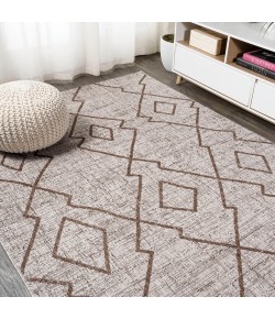 Jonathany Santa Monica SMB128A Beige/Brown Area Rug 3 ft. 11 in. X 6 ft. Rectangle