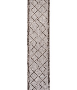 Jonathany Santa Monica SMB129A Beige/Brown Area Rug 2 ft. 2 in. X 10 ft. Runner