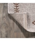 SANTA MONICA Area Rug Derya Tribal Diamond Trellis Beige/Brown 2 ft. x 10 ft. Indoor/Outdoor Runner Rug