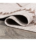 SANTA MONICA Area Rug Derya Tribal Diamond Trellis Beige/Brown 2 ft. x 10 ft. Indoor/Outdoor Runner Rug