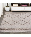 Derya Tribal Diamond Trellis Beige/Brown 8 ft. x 10 ft. Indoor/Outdoor Area Rug