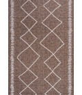 SANTA MONICA Area Rug Derya Tribal Diamond Trellis Brown/Beige 8 ft. x 10 ft. Indoor/Outdoor Area Rug