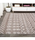 Kafel Tribal Bohemian Beige/Brown 4 ft. x 6 ft. Indoor/Outdoor Area Rug