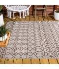 Kafel Tribal Bohemian Beige/Brown 4 ft. x 6 ft. Indoor/Outdoor Area Rug