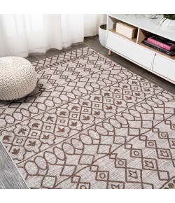 Jonathany Santa Monica SMB130A Beige/Brown Area Rug 3 ft. 11 in. X 6 ft. Rectangle